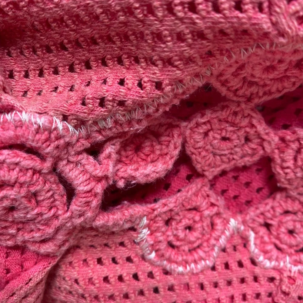 Free People Crochet Knit Short Sleeve Shirt - Picture 8 of 8